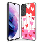 Mundaze - Case for Samsung Galaxy S22 Ultra Slim Shockproof Hard Shell Soft TPU Heavy Duty Protective Phone Cover - Cute Valentine Hearts