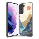 Mundaze - Case for Samsung Galaxy S22 Ultra Slim Shockproof Hard Shell Soft TPU Heavy Duty Protective Phone Cover - Vintage Landscape Art