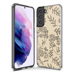Mundaze - Case for Samsung Galaxy S22 Ultra Slim Shockproof Hard Shell Soft TPU Heavy Duty Protective Phone Cover - Abstract Line Art Faces
