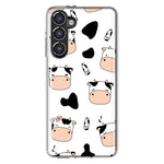 Mundaze - Case for Samsung Galaxy S23 Slim Shockproof Hard Shell Soft TPU Heavy Duty Protective Phone Cover - Sleepy Cows and Milk