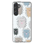 Mundaze - Case for Samsung Galaxy S23 Plus Slim Shockproof Hard Shell Soft TPU Heavy Duty Protective Phone Cover - Cute Hedgehogs