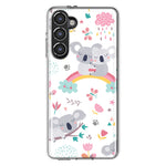 Mundaze - Case for Samsung Galaxy S23 Plus Slim Shockproof Hard Shell Soft TPU Heavy Duty Protective Phone Cover - Cute Rainbow Koalas Flowers Butterflies