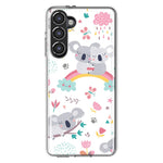 Mundaze - Case for Samsung Galaxy S23 Slim Shockproof Hard Shell Soft TPU Heavy Duty Protective Phone Cover - Cute Rainbow Koalas Flowers Butterflies