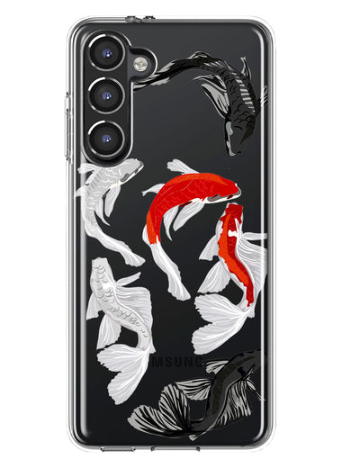 Mundaze - Case for Samsung Galaxy S23 Plus Slim Shockproof Hard Shell Soft TPU Heavy Duty Protective Phone Cover - Cool Koi Fish Pawn