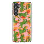 Mundaze - Case for Samsung Galaxy S23 Plus Slim Shockproof Hard Shell Soft TPU Heavy Duty Protective Phone Cover - Green Leopard