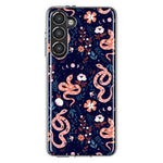 Mundaze - Case for Samsung Galaxy S23 Slim Shockproof Hard Shell Soft TPU Heavy Duty Protective Phone Cover - Snakes and Flowers