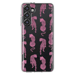 Mundaze - Case for Samsung Galaxy S23 Slim Shockproof Hard Shell Soft TPU Heavy Duty Protective Phone Cover - Pink Leopard