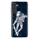 Mundaze - Case for Samsung Galaxy S23 Plus Slim Shockproof Hard Shell Soft TPU Heavy Duty Protective Phone Cover - Skateboard Astronaut