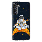 Mundaze - Case for Samsung Galaxy S23 Plus Slim Shockproof Hard Shell Soft TPU Heavy Duty Protective Phone Cover - Yoga Astronaut