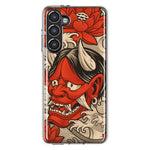 Mundaze - Case for Samsung Galaxy S23 Plus Slim Shockproof Hard Shell Soft TPU Heavy Duty Protective Phone Cover - Japanese Oni and Koi