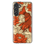 Mundaze - Case for Samsung Galaxy S23 Plus Slim Shockproof Hard Shell Soft TPU Heavy Duty Protective Phone Cover - Japanese Koi Fish