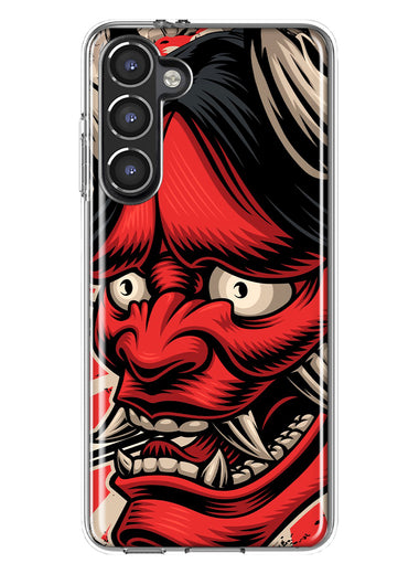 Mundaze - Case for Samsung Galaxy S23 Plus Slim Shockproof Hard Shell Soft TPU Heavy Duty Protective Phone Cover - Japanese Oni Demon