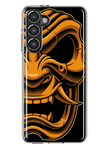 Mundaze - Case for Samsung Galaxy S23 Plus Slim Shockproof Hard Shell Soft TPU Heavy Duty Protective Phone Cover - Samurai Mask