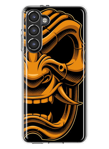 Mundaze - Case for Samsung Galaxy S23 Slim Shockproof Hard Shell Soft TPU Heavy Duty Protective Phone Cover - Samurai Mask