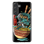 Mundaze - Case for Samsung Galaxy S23 Slim Shockproof Hard Shell Soft TPU Heavy Duty Protective Phone Cover - Dragon Ramen