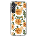 Mundaze - Case for Samsung Galaxy S23 Slim Shockproof Hard Shell Soft TPU Heavy Duty Protective Phone Cover - Roses Flowers