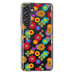 Mundaze - Case for Samsung Galaxy S23 Plus Slim Shockproof Hard Shell Soft TPU Heavy Duty Protective Phone Cover - Groovy Cute Flowers