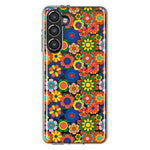 Mundaze - Case for Samsung Galaxy S23 Plus Slim Shockproof Hard Shell Soft TPU Heavy Duty Protective Phone Cover - Groovy Cute Floral