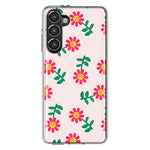 Mundaze - Case for Samsung Galaxy S23 Plus Slim Shockproof Hard Shell Soft TPU Heavy Duty Protective Phone Cover - Cute Cartoon Flowers