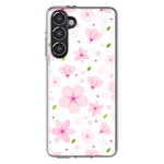 Mundaze - Case for Samsung Galaxy S23 Plus Slim Shockproof Hard Shell Soft TPU Heavy Duty Protective Phone Cover - Cute Pink Cherry Blossom