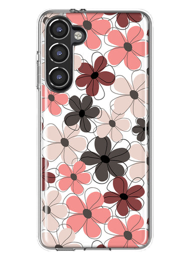 Mundaze - Case for Samsung Galaxy S23 Plus Slim Shockproof Hard Shell Soft TPU Heavy Duty Protective Phone Cover - Summber Vibe Cute Flowers