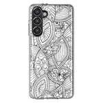 Mundaze - Case for Samsung Galaxy S23 Plus Slim Shockproof Hard Shell Soft TPU Heavy Duty Protective Phone Cover - Abstract Line Art Pattern