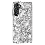 Mundaze - Case for Samsung Galaxy S23 Slim Shockproof Hard Shell Soft TPU Heavy Duty Protective Phone Cover - Abstract Line Art Pattern