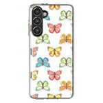 Mundaze - Case for Samsung Galaxy S23 Plus Slim Shockproof Hard Shell Soft TPU Heavy Duty Protective Phone Cover - Colorful Butterflies