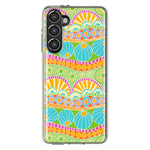 Mundaze - Case for Samsung Galaxy S23 Plus Slim Shockproof Hard Shell Soft TPU Heavy Duty Protective Phone Cover - Groovy Citrus