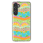 Mundaze - Case for Samsung Galaxy S23 Slim Shockproof Hard Shell Soft TPU Heavy Duty Protective Phone Cover - Groovy Citrus