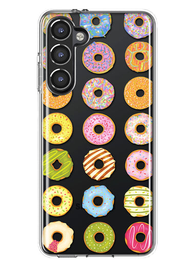 Mundaze - Case for Samsung Galaxy S23 Plus Slim Shockproof Hard Shell Soft TPU Heavy Duty Protective Phone Cover - Cute Donuts