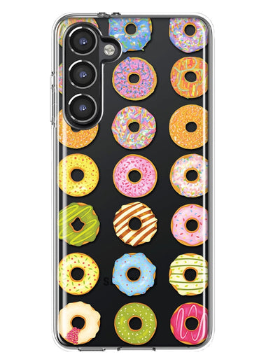 Mundaze - Case for Samsung Galaxy S23 Slim Shockproof Hard Shell Soft TPU Heavy Duty Protective Phone Cover - Cute Donuts