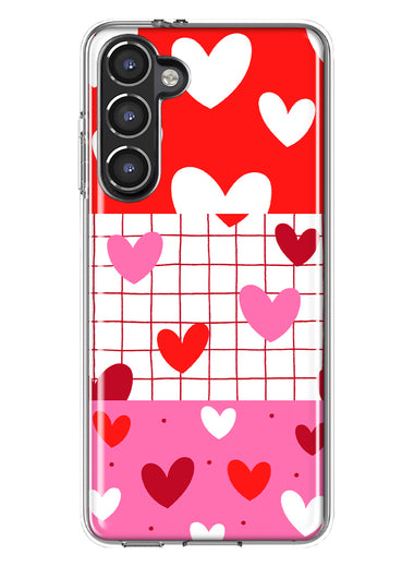 Mundaze - Case for Samsung Galaxy S23 Plus Slim Shockproof Hard Shell Soft TPU Heavy Duty Protective Phone Cover - Cute Valentine Hearts