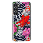 Mundaze - Case for Samsung Galaxy S23 Plus Slim Shockproof Hard Shell Soft TPU Heavy Duty Protective Phone Cover - Japanese Koi Fish Tattoo