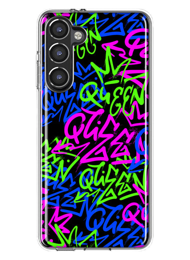 Mundaze - Case for Samsung Galaxy S23 Plus Slim Shockproof Hard Shell Soft TPU Heavy Duty Protective Phone Cover - Graffiti Queen