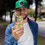 Mundaze - Case for Samsung Galaxy S24 Slim Shockproof Hard Shell Soft TPU Heavy Duty Protective Phone Cover - Green Leopard