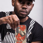 Mundaze - Case for Samsung Galaxy S22 Ultra Slim Shockproof Hard Shell Soft TPU Heavy Duty Protective Phone Cover - Japanese Oni and Koi