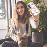 Mundaze - Case for Samsung Galaxy S22 Ultra Slim Shockproof Hard Shell Soft TPU Heavy Duty Protective Phone Cover - Cute Pink Flowers