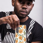 Mundaze - Case for Samsung Galaxy S22 Ultra Slim Shockproof Hard Shell Soft TPU Heavy Duty Protective Phone Cover - Roses Flowers