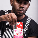 Mundaze - Case for Samsung Galaxy S22 Ultra Slim Shockproof Hard Shell Soft TPU Heavy Duty Protective Phone Cover - Cute Valentine Hearts