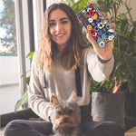 Mundaze - Case for Samsung Galaxy S22 Ultra Slim Shockproof Hard Shell Soft TPU Heavy Duty Protective Phone Cover - Vintage Geometric Patterns