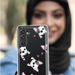 Mundaze - Case for Samsung Galaxy S22 Ultra Slim Shockproof Hard Shell Soft TPU Heavy Duty Protective Phone Cover - Cute Frenchie Bulldog Puppies