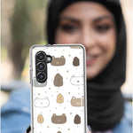 Mundaze - Case for Samsung Galaxy S23 Ultra Slim Shockproof Hard Shell Soft TPU Heavy Duty Protective Phone Cover - Cute Cat Face