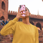 Mundaze - Case for Samsung Galaxy S22 Ultra Slim Shockproof Hard Shell Soft TPU Heavy Duty Protective Phone Cover - Cute Red Roses