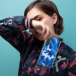 Mundaze - Case for Samsung Galaxy S22 Ultra Slim Shockproof Hard Shell Soft TPU Heavy Duty Protective Phone Cover - Blue Camo