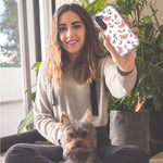 Mundaze - Case for Samsung Galaxy S22 Ultra Slim Shockproof Hard Shell Soft TPU Heavy Duty Protective Phone Cover - Cute Pink Butterflies