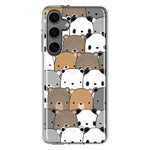 Mundaze - Case for Samsung Galaxy S24 Slim Shockproof Hard Shell Soft TPU Heavy Duty Protective Phone Cover - Cute Bears