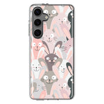 Mundaze - Case for Samsung Galaxy S24 Plus Slim Shockproof Hard Shell Soft TPU Heavy Duty Protective Phone Cover - Cute Silly Rabbits Bunnies