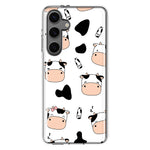 Mundaze - Case for Samsung Galaxy S24 Plus Slim Shockproof Hard Shell Soft TPU Heavy Duty Protective Phone Cover - Sleepy Cows and Milk