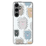 Mundaze - Case for Samsung Galaxy S24 Plus Slim Shockproof Hard Shell Soft TPU Heavy Duty Protective Phone Cover - Cute Hedgehogs